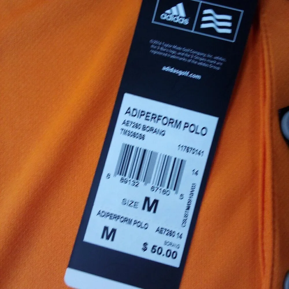 NWT Adidas Performance PGA Golf Polo Shirt